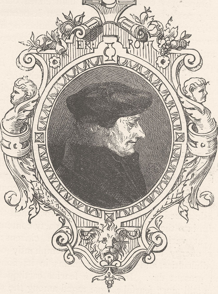 CLERGY. Erasmus of Rotterdam 1903 old antique vintage print picture